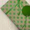 JAM Paper Green & Kraft Brown Polka Dot Gift Wrap